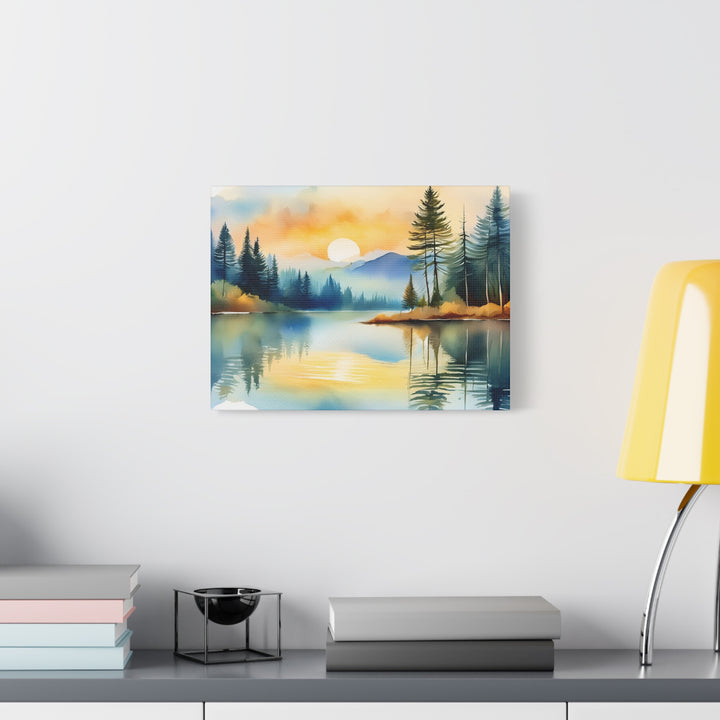 Canvas Print - Silent Reflection Inspired by Psalm 46