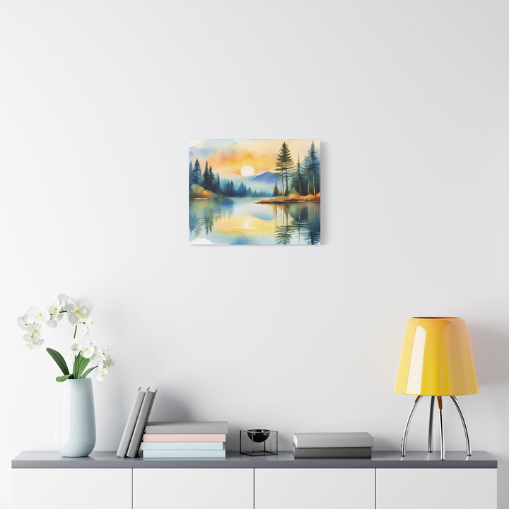 Canvas Print - Silent Reflection Inspired by Psalm 46