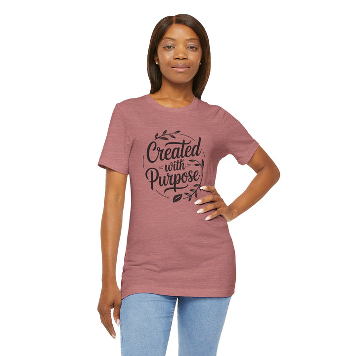 Created with Purpose – Inspirational Christian Identity Shirt