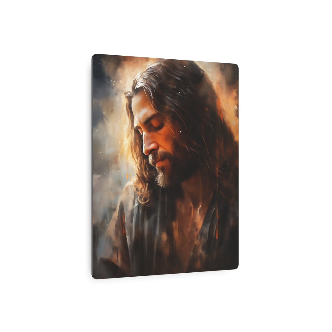 Inspirational Jesus Metal Art Sign - Faith Wall Decor