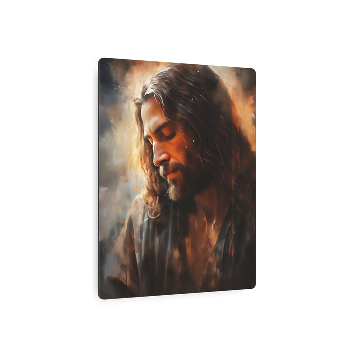 Inspirational Jesus Metal Art Sign - Faith Wall Decor
