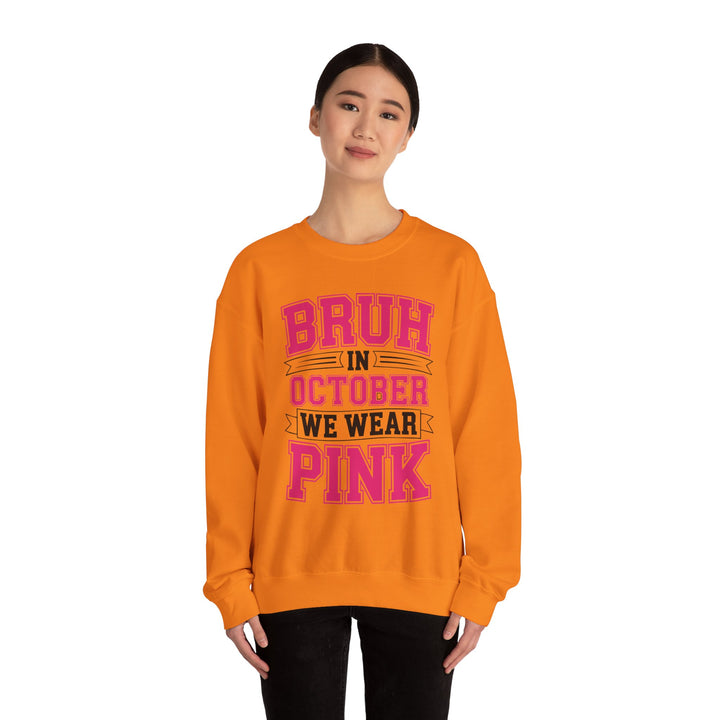 Pink October Awareness Sweatshirt, Cozy Crewneck, Breast Cancer Awareness, Gift for Supporters, Fashion for a Cause
