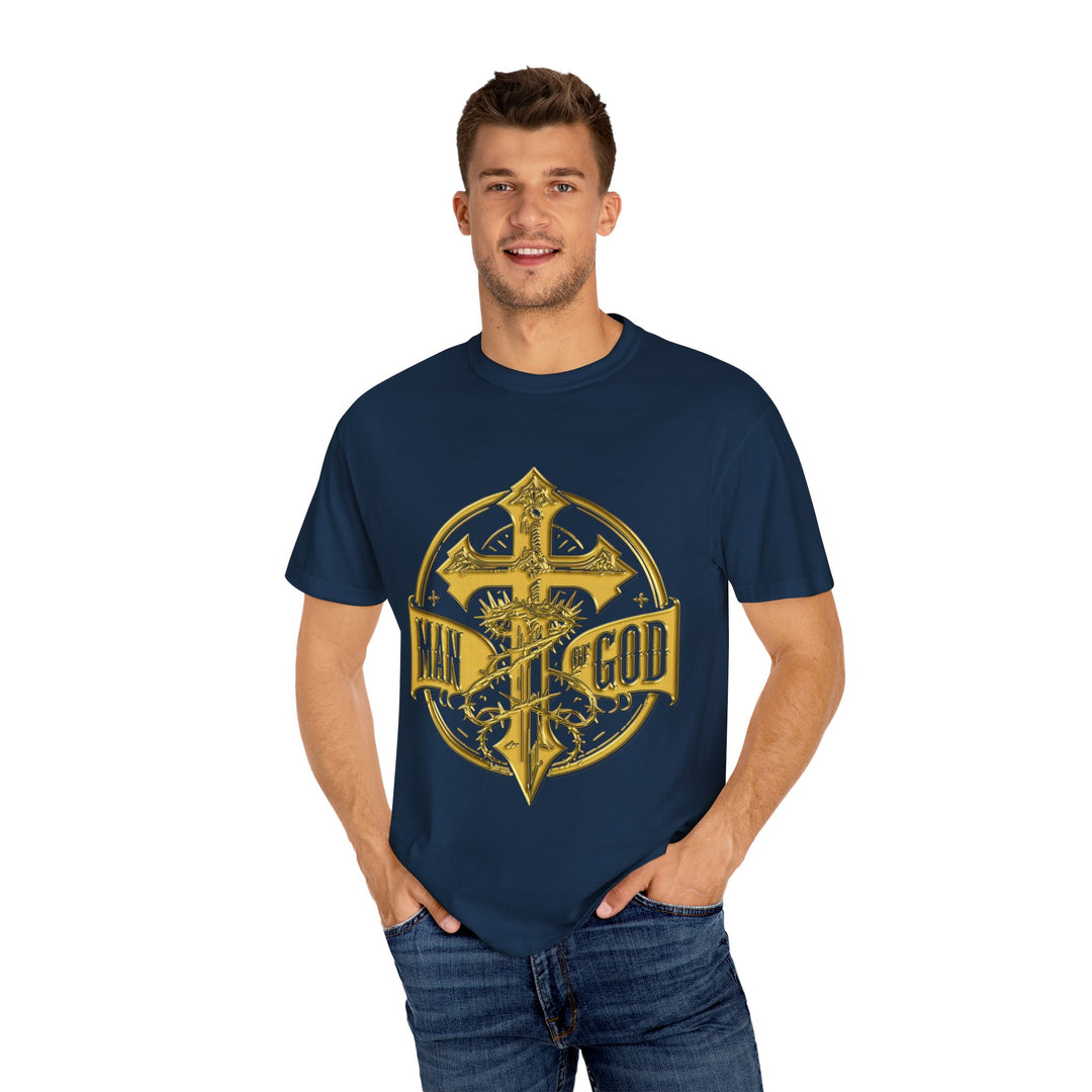 Warrior Spirit T-shirt - Royal Identity Gold Crest Design
