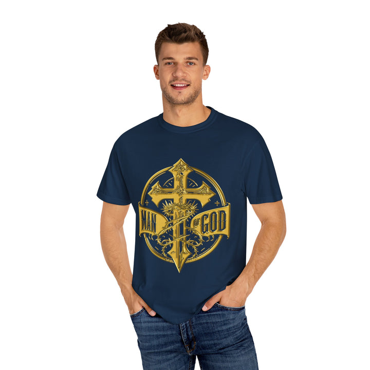 Warrior Spirit T-shirt - Royal Identity Gold Crest Design