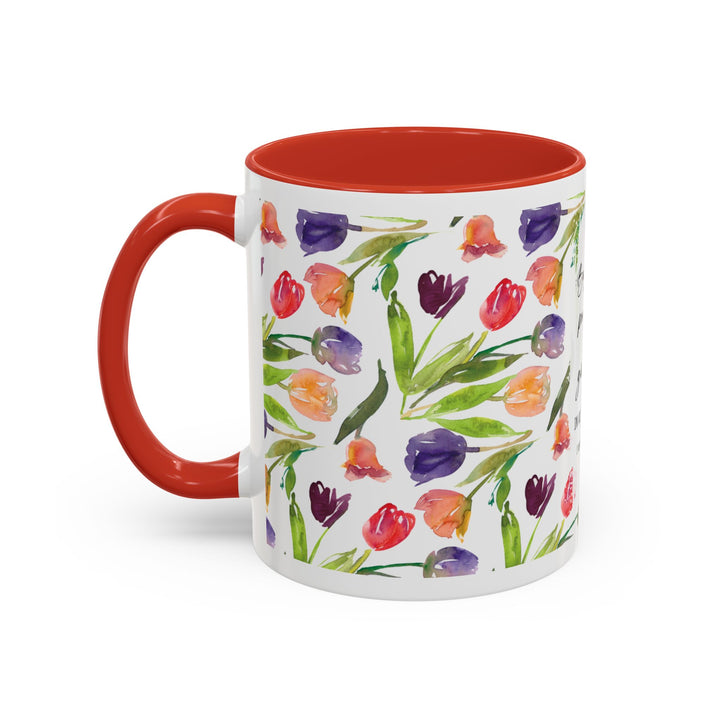 Be Joyful Always – Watercolor Tulip Scripture Mug