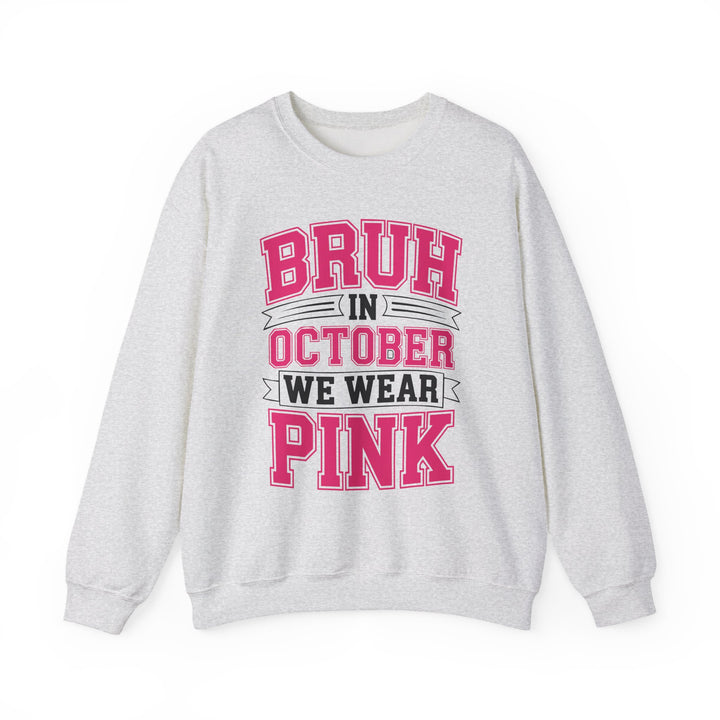 Pink October Awareness Sweatshirt, Cozy Crewneck, Breast Cancer Awareness, Gift for Supporters, Fashion for a Cause
