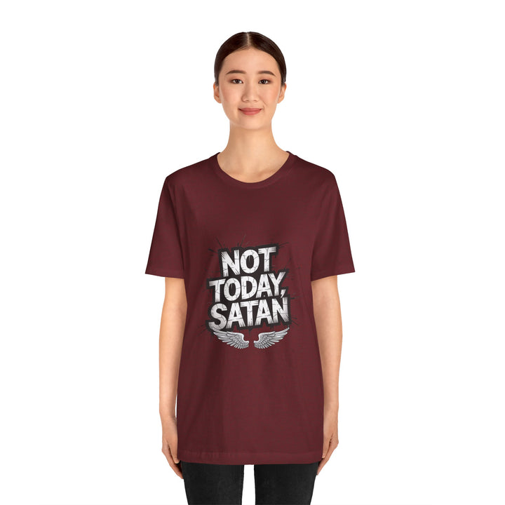 Not Today, Satan – Bold Christian Spiritual Warfare Shirt