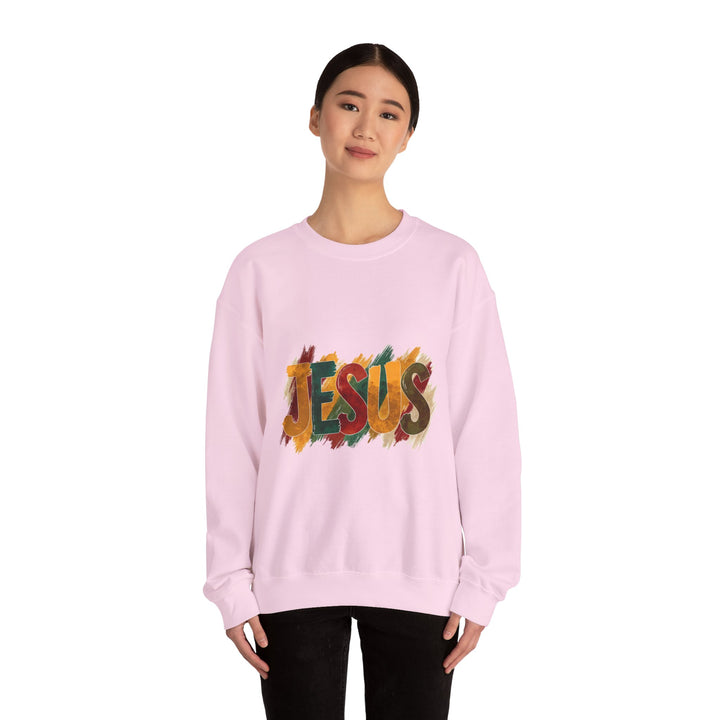 Faith-Inspired Crewneck Sweatshirt, Jesus Sweatshirt, Religious Apparel, Christian Gift, Spiritual Wear, Cozy Church Outfit