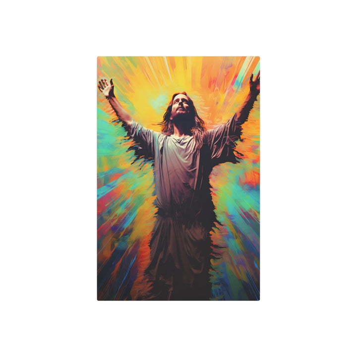 Inspirational Jesus Metal Art Sign - Faith Wall Decor