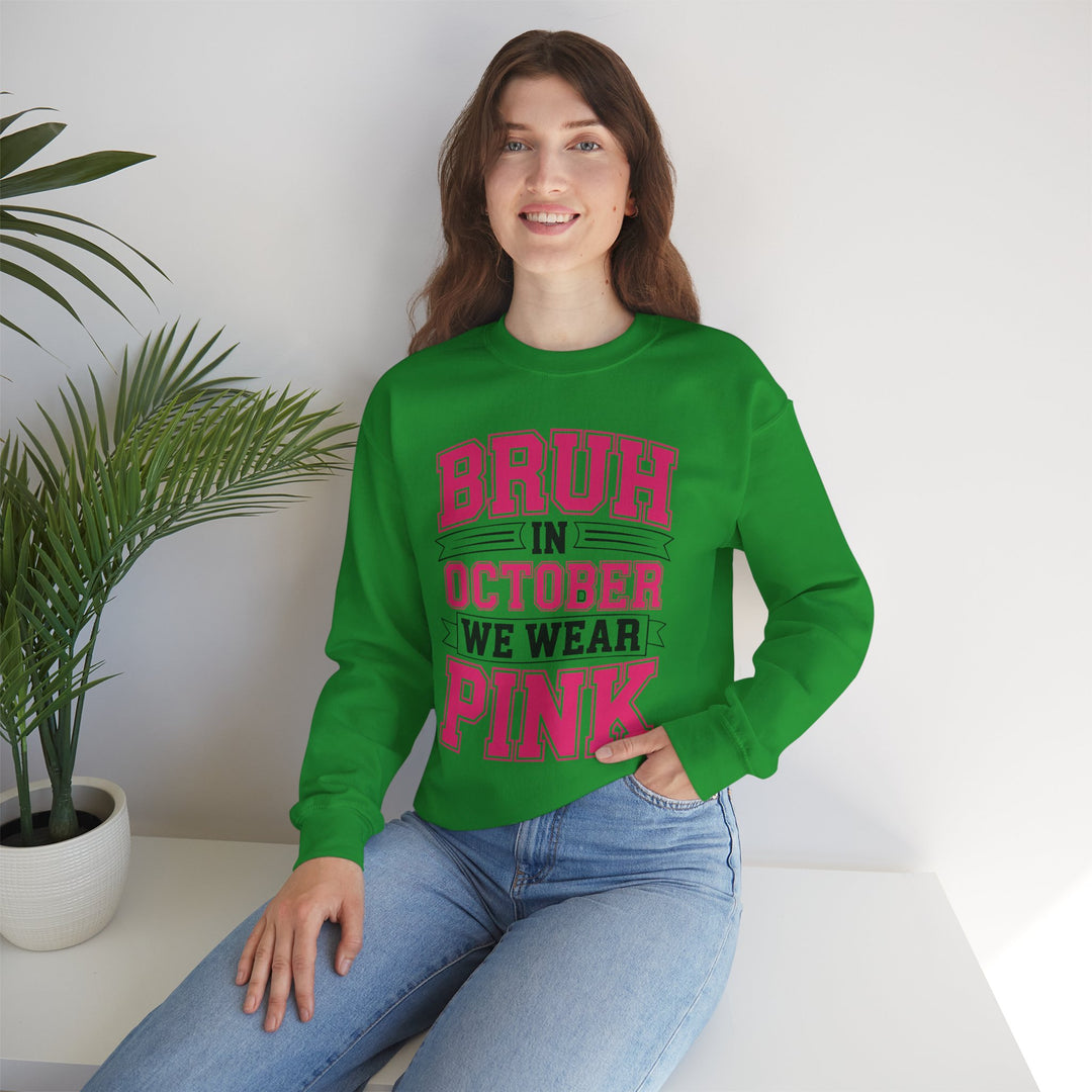 Pink October Awareness Sweatshirt, Cozy Crewneck, Breast Cancer Awareness, Gift for Supporters, Fashion for a Cause