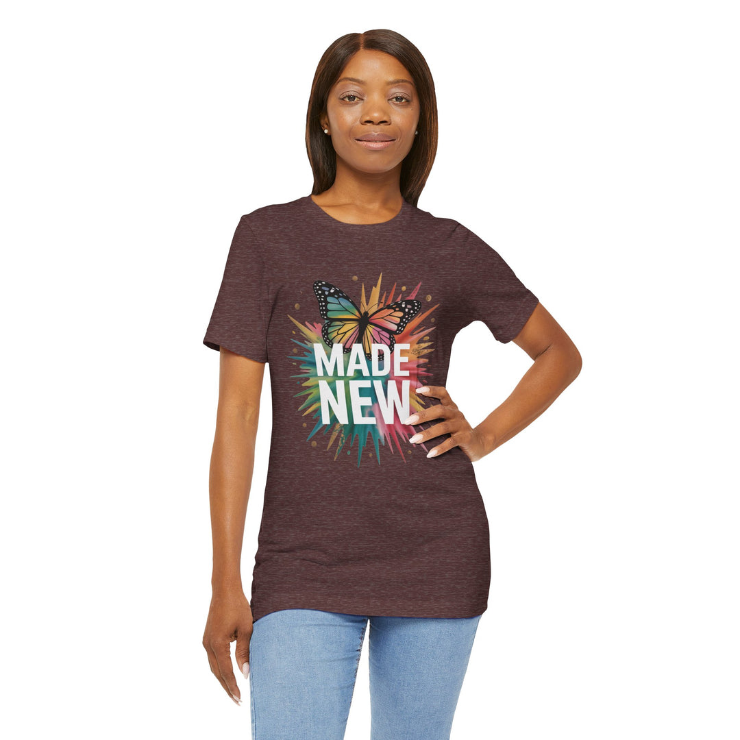 Made New – Christian Butterfly Transformation Shirt (2 Corinthians 5:17)