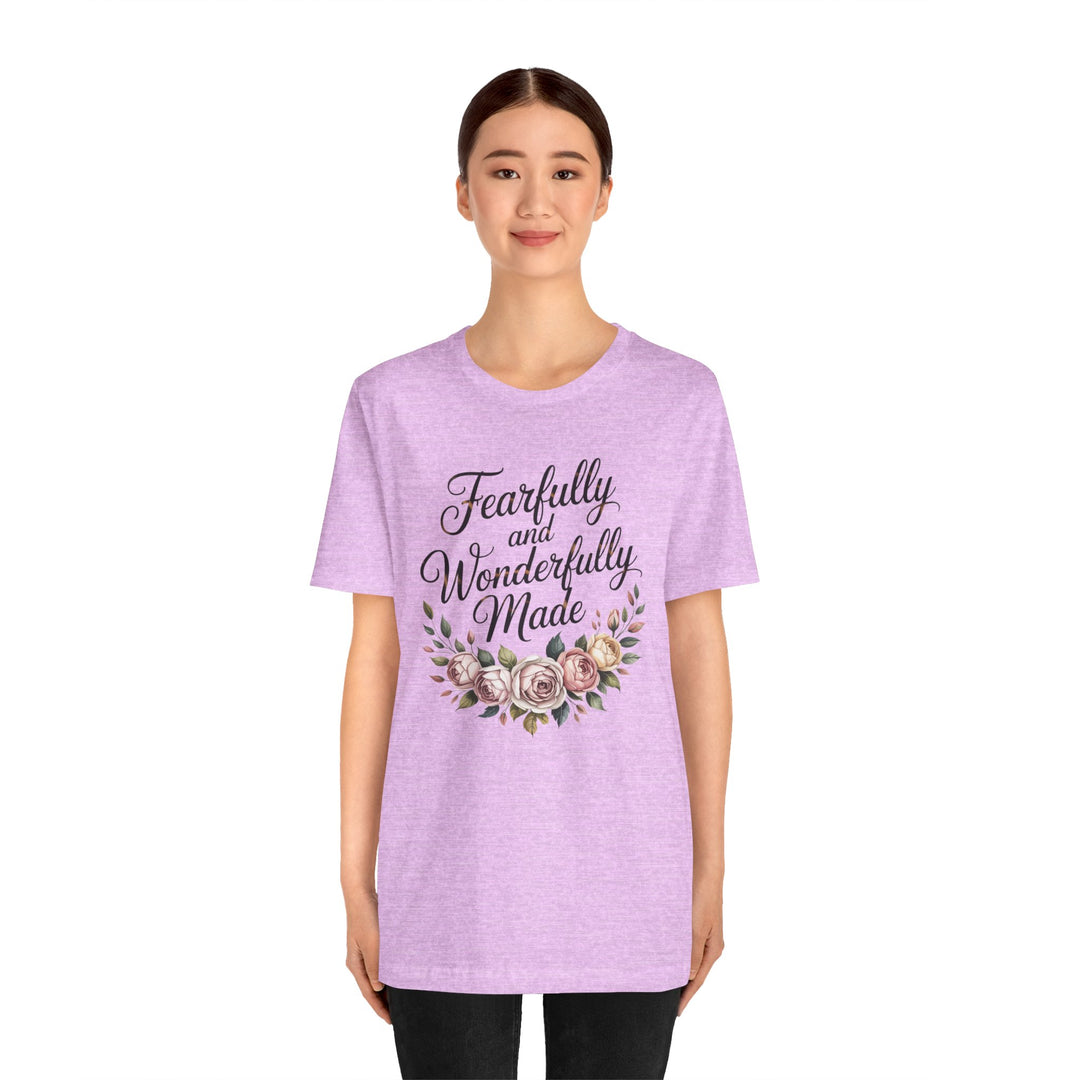 Fearfully and Wonderfully Made – Floral Christian Affirmation Shirt