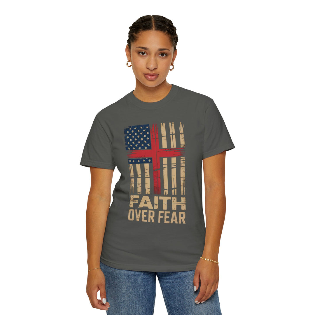 Faith Over Fear Patriotic T-shirt