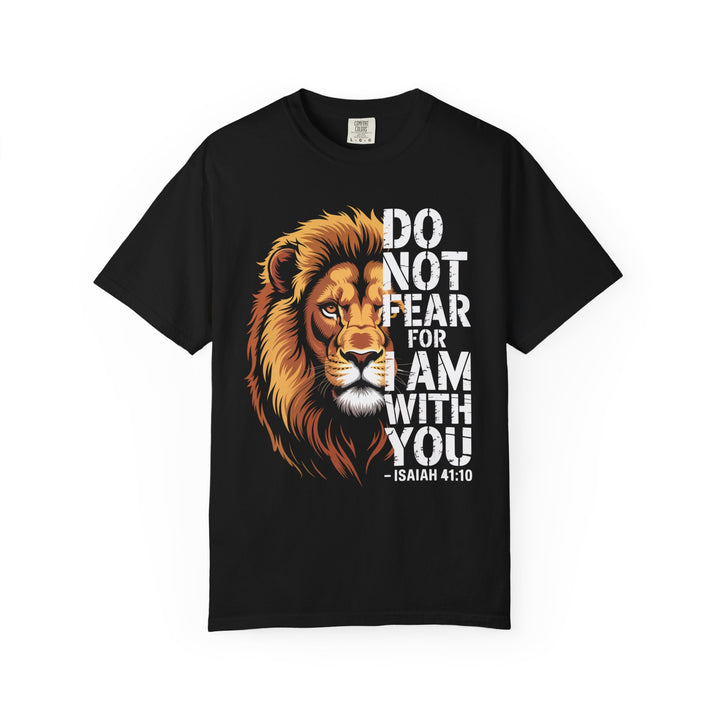 Christian Lion T-Shirt – Isaiah 41:10 Unisex Tee | Do Not Fear Scripture Apparel
