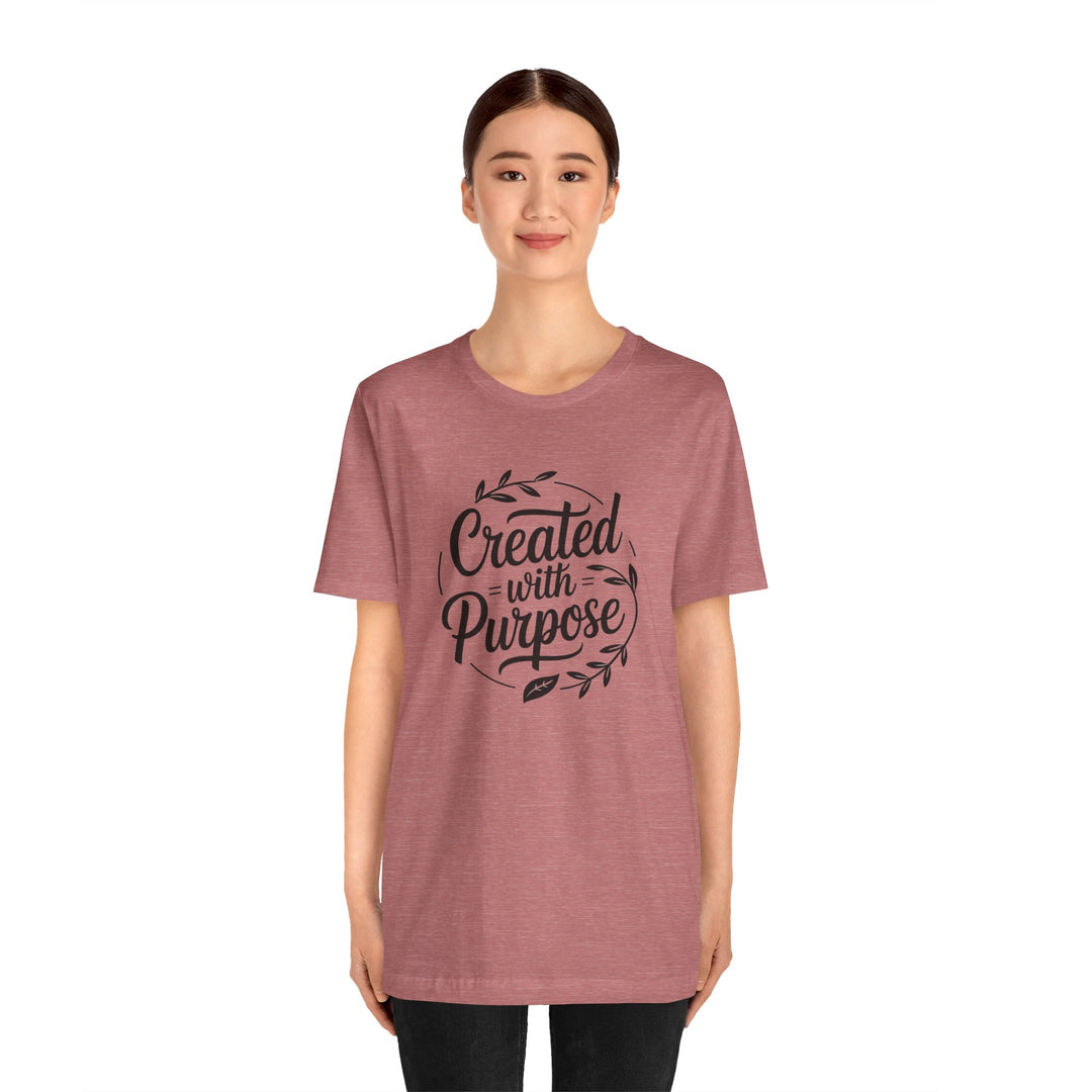 Created with Purpose – Inspirational Christian Identity Shirt