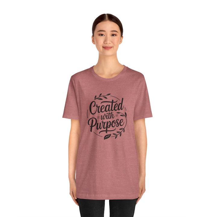 Created with Purpose – Inspirational Christian Identity Shirt