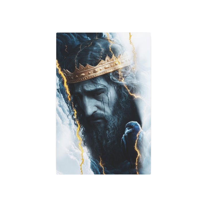 "King of Kings in the Storm" - Majestic Jesus Metal Wall Art