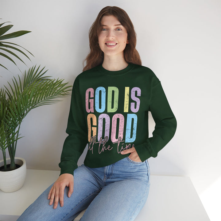 Inspirational God is Good Sweatshirt, Religious Crewneck, Faith-Based Apparel, Comfortable Casual Wear, Church Gift, Positive Vibes