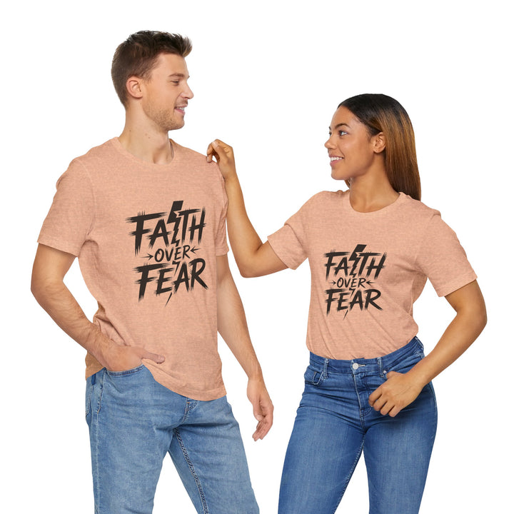 Faith Over Fear – Bold Christian Lightning Shirt