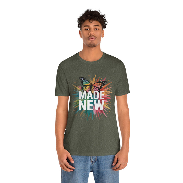 Made New – Christian Butterfly Transformation Shirt (2 Corinthians 5:17)