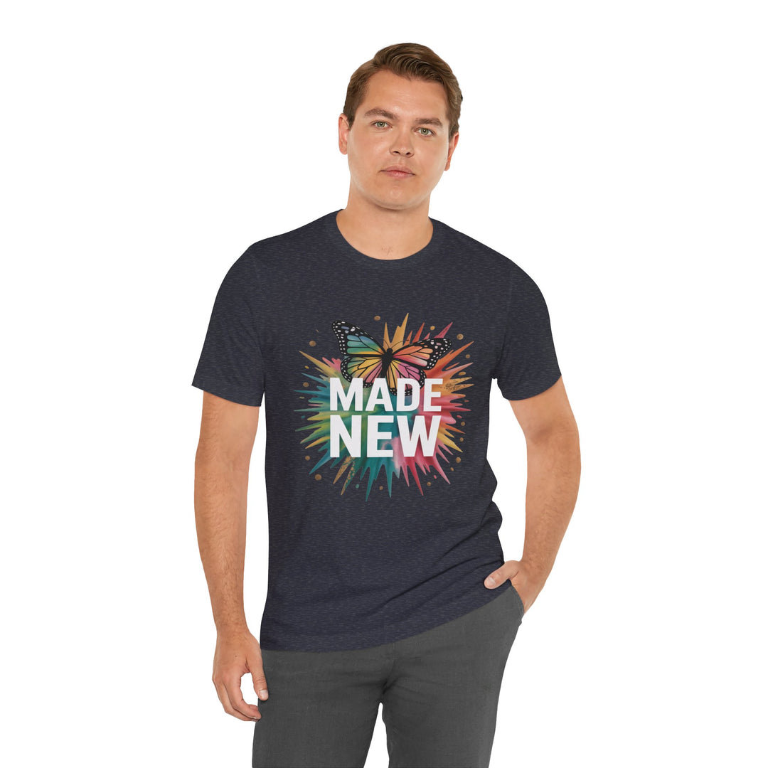 Made New – Christian Butterfly Transformation Shirt (2 Corinthians 5:17)