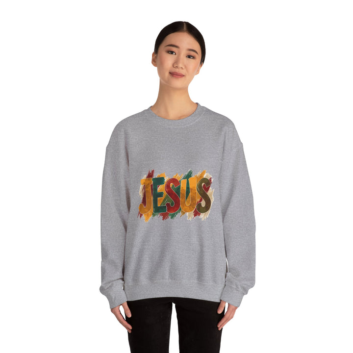 Faith-Inspired Crewneck Sweatshirt, Jesus Sweatshirt, Religious Apparel, Christian Gift, Spiritual Wear, Cozy Church Outfit