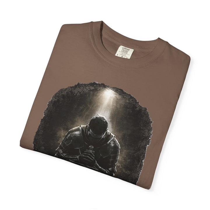 The Warrior Christian T-Shirt | Faith-Based Armor of God Shirt | Masculine Christian Graphic Tee