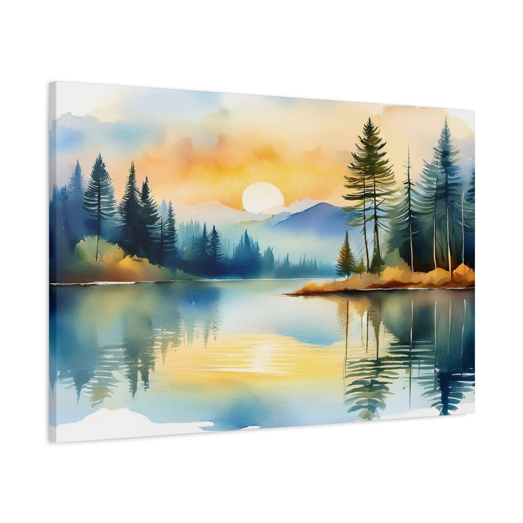Canvas Print - Silent Reflection Inspired by Psalm 46