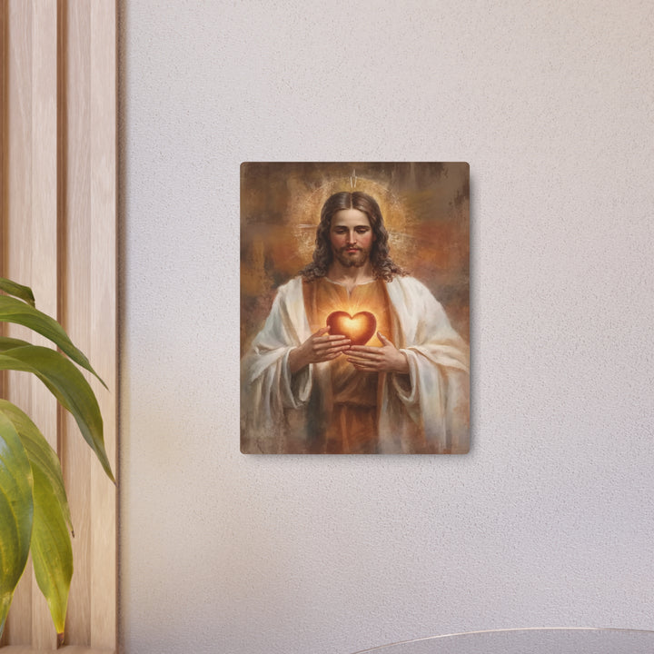 Sacred Heart of Jesus - Traditional Metal Wall Art