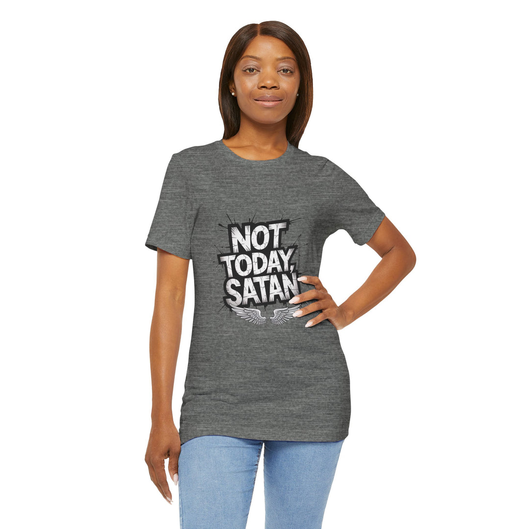 Not Today, Satan – Bold Christian Spiritual Warfare Shirt