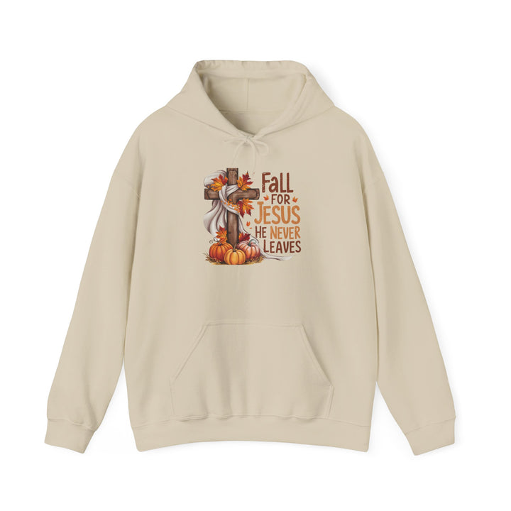 Christian Hoodie - Fall for Jesus Inspirational Unisex Sweatshirt