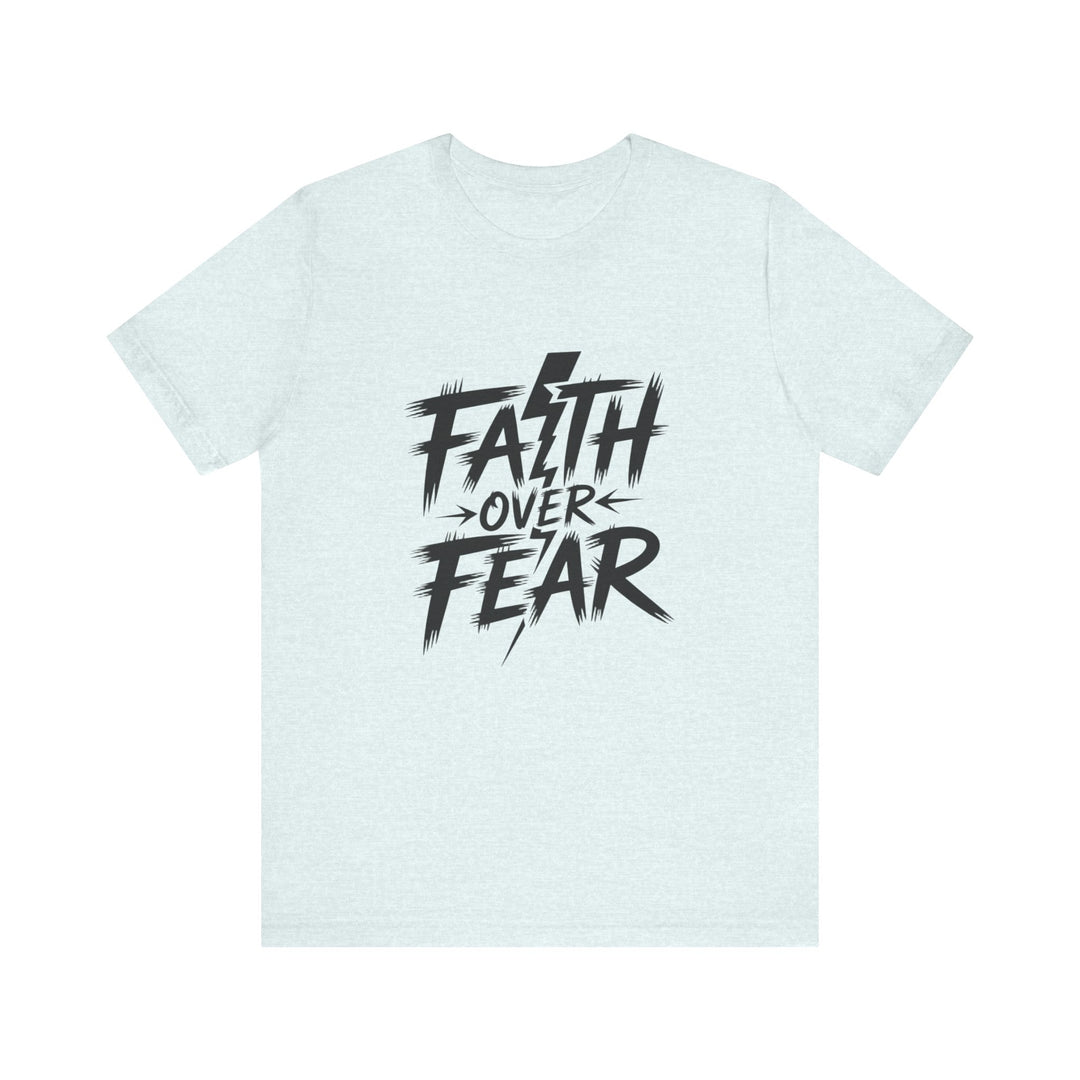 Faith Over Fear – Bold Christian Lightning Shirt
