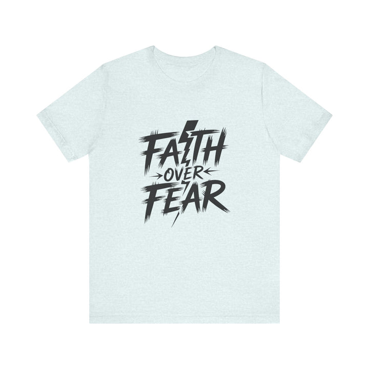 Faith Over Fear – Bold Christian Lightning Shirt