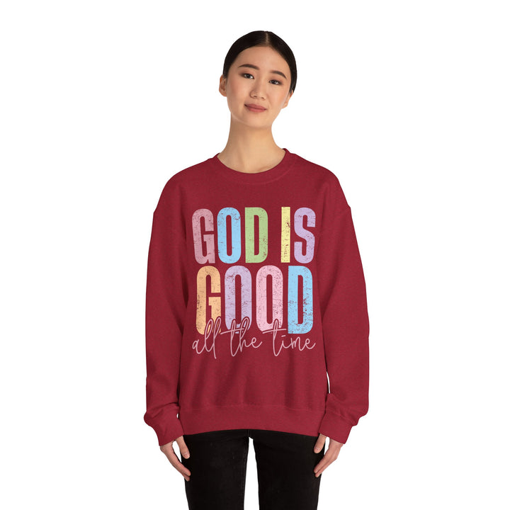 Inspirational God is Good Sweatshirt, Religious Crewneck, Faith-Based Apparel, Comfortable Casual Wear, Church Gift, Positive Vibes