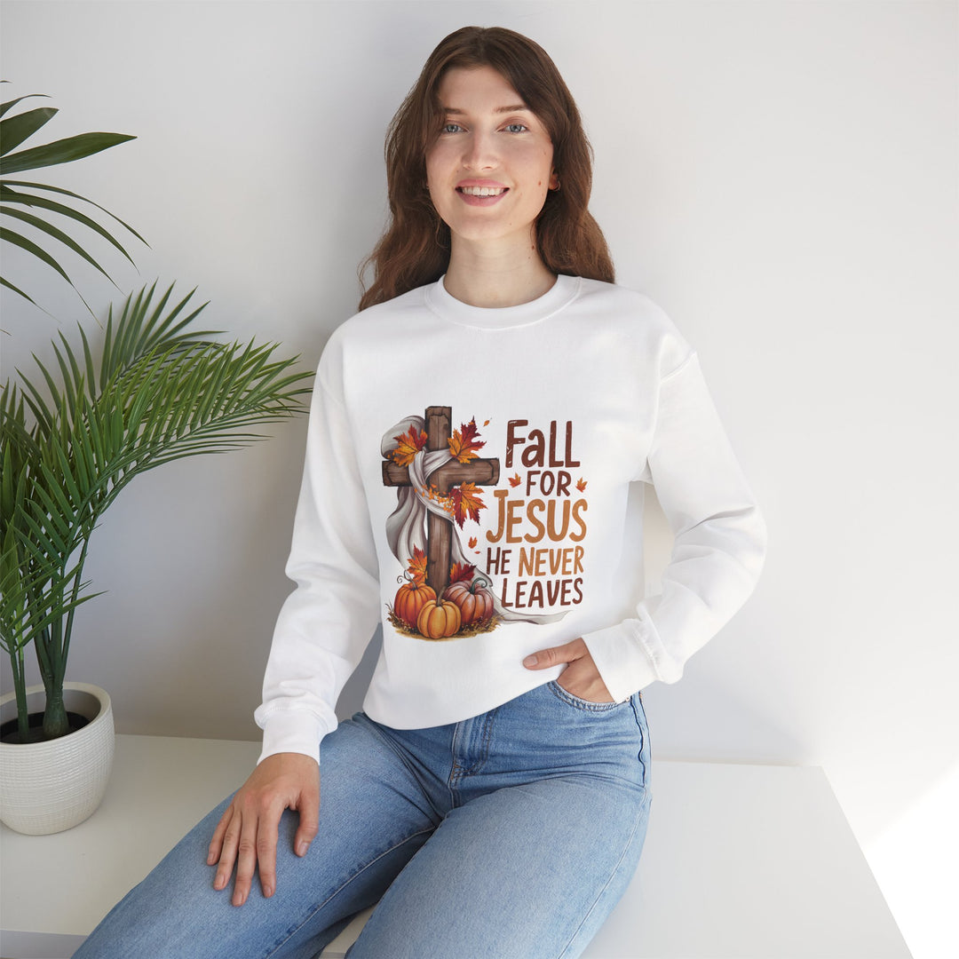 Faith-Inspired Fall Sweatshirt: Cozy Christian Apparel for Autumn, Harvest, Thanksgiving, Seasonal Comfort, Fall for Jesus