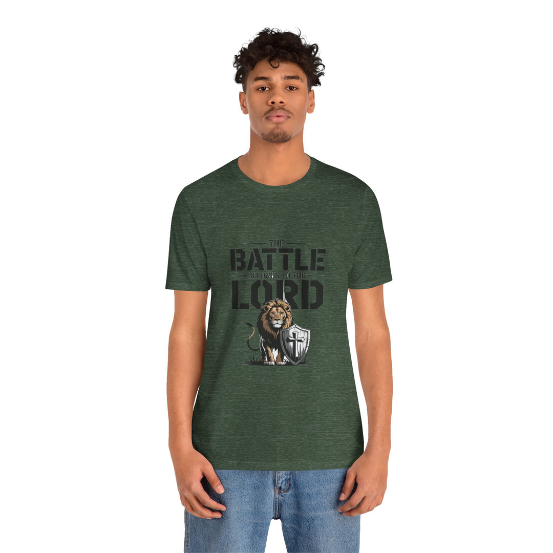 Faith-Inspired Short Sleeve Tee | The Battle Belongs to the Lord | Christian Apparel, Inspirational Shirt, Gift for Believers, [...]