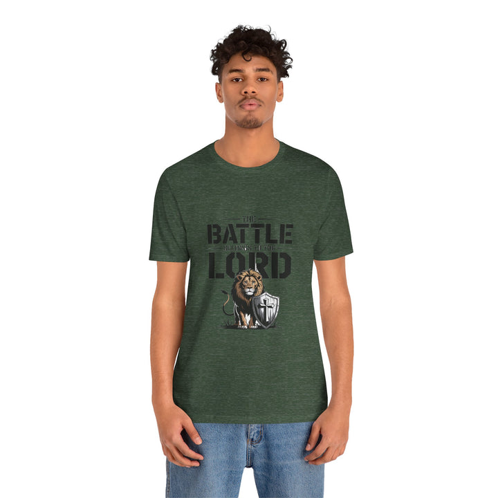 Faith-Inspired Short Sleeve Tee | The Battle Belongs to the Lord | Christian Apparel, Inspirational Shirt, Gift for Believers, [...]