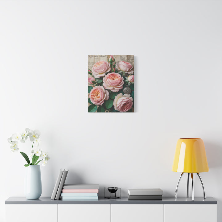 Canvas Wall Art - Grace in Bloom Vintage Style Roses