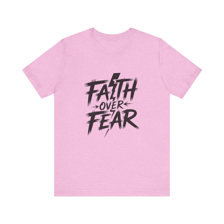 Faith Over Fear – Bold Christian Lightning Shirt