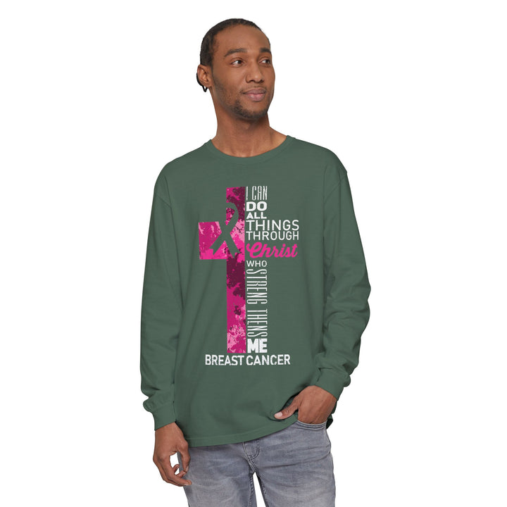 Christian Breast Cancer Awareness Long Sleeve T-Shirt
