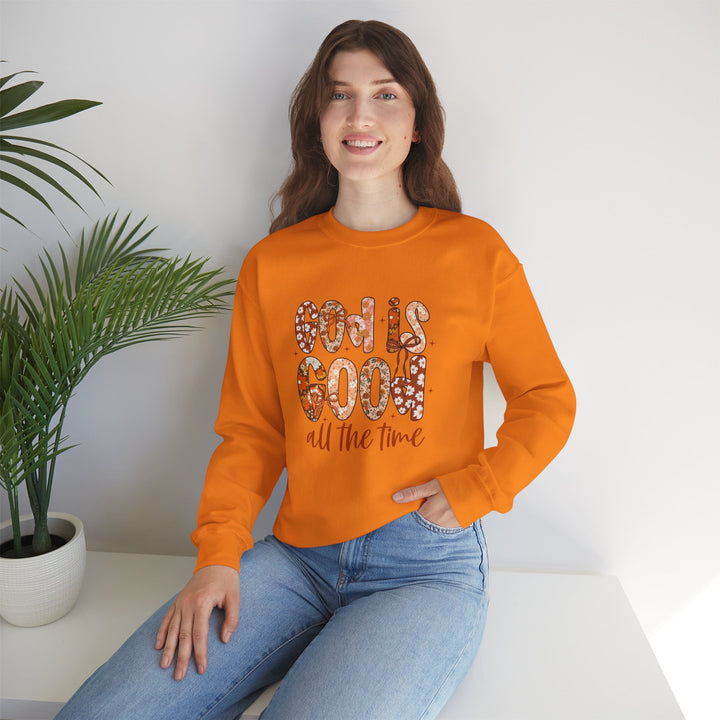 God Is Good Sweatshirt, Inspirational Crewneck, Cozy Fall Fashion, Unisex Apparel, Perfect Gift for Christians