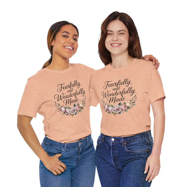 Fearfully and Wonderfully Made – Floral Christian Affirmation Shirt