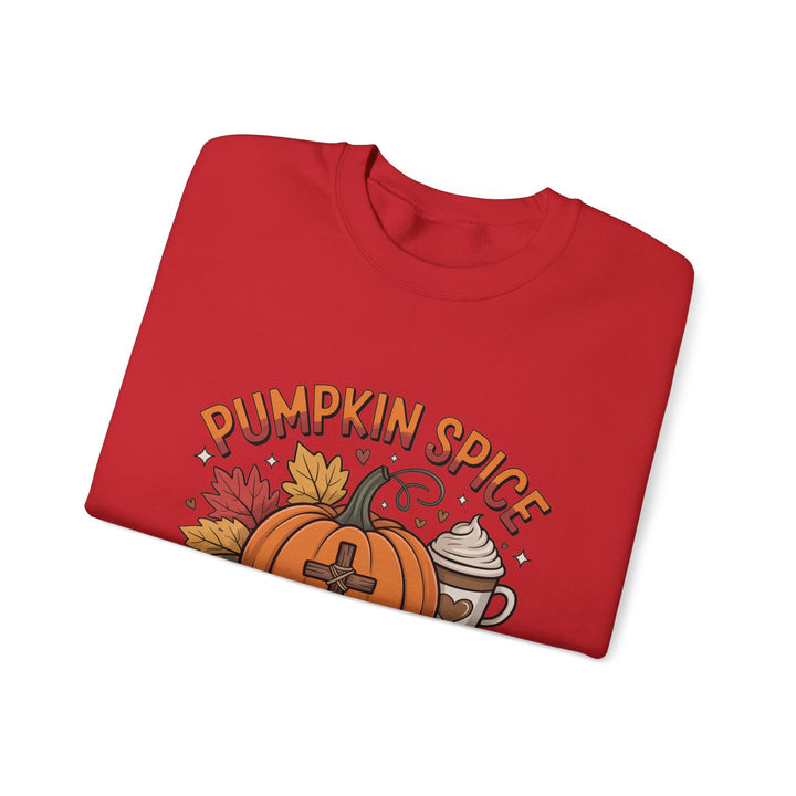 Fall Pumpkin Spice and Jesus Christ Sweatshirt