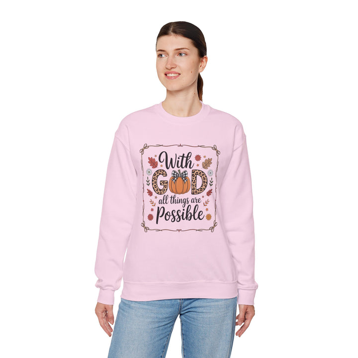 Fall-Inspired Faith Crewneck Sweatshirt - Cozy Gift, Autumn Vibes, Motivational Wear, Everyday Comfort, Religious Apparel