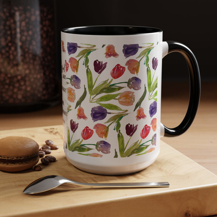 Be Joyful Always – Watercolor Tulip Scripture Mug