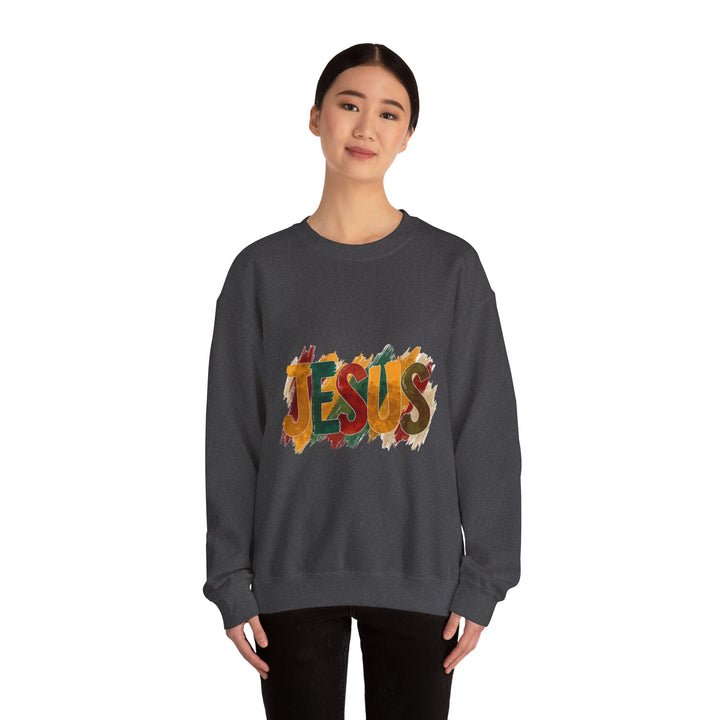 Faith-Inspired Crewneck Sweatshirt, Jesus Sweatshirt, Religious Apparel, Christian Gift, Spiritual Wear, Cozy Church Outfit