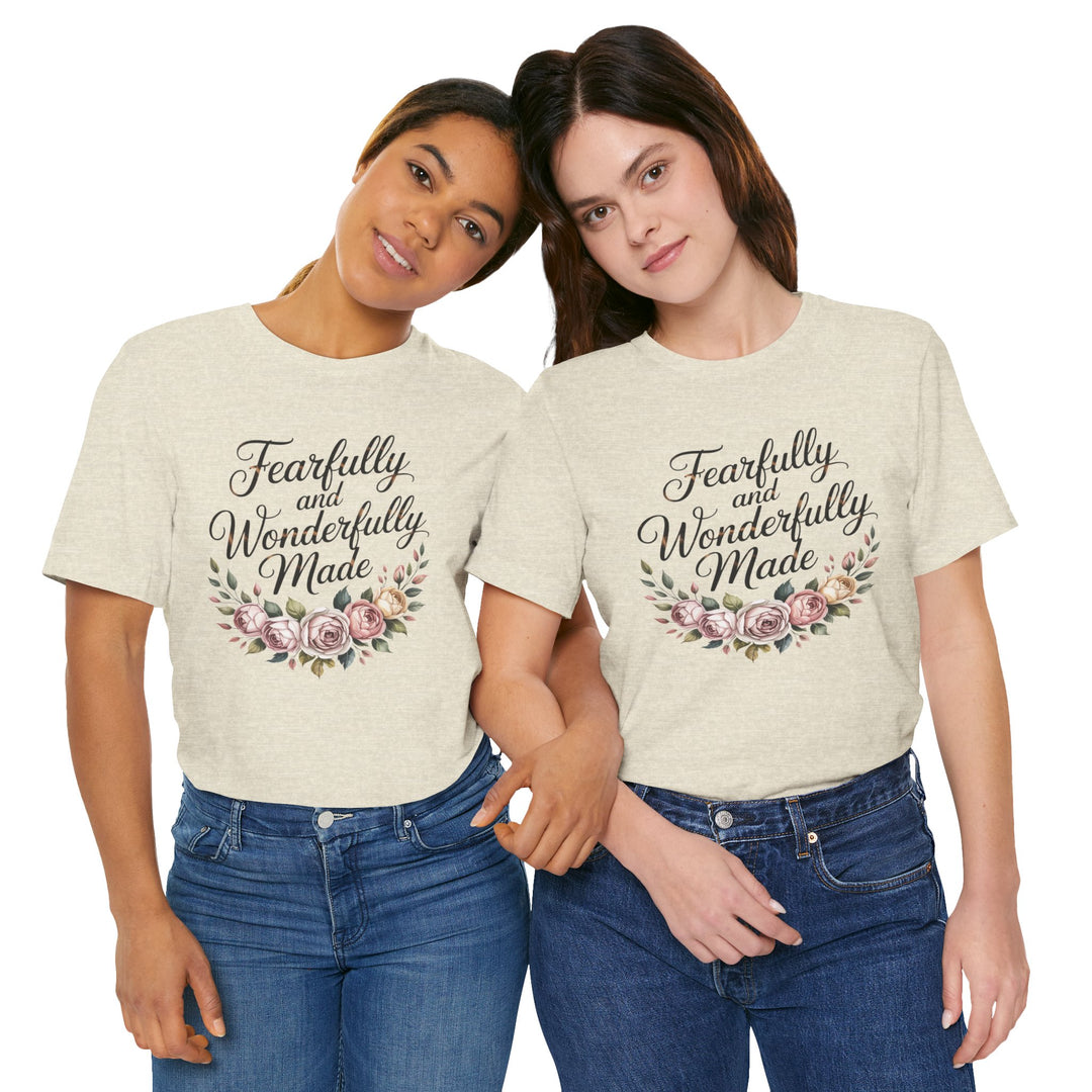 Fearfully and Wonderfully Made – Floral Christian Affirmation Shirt