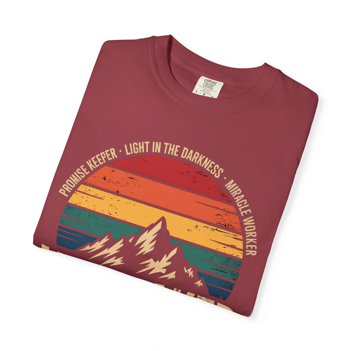 Waymaker Retro Christian T-Shirt - Isaiah 42:16 Vintage Sunset Design