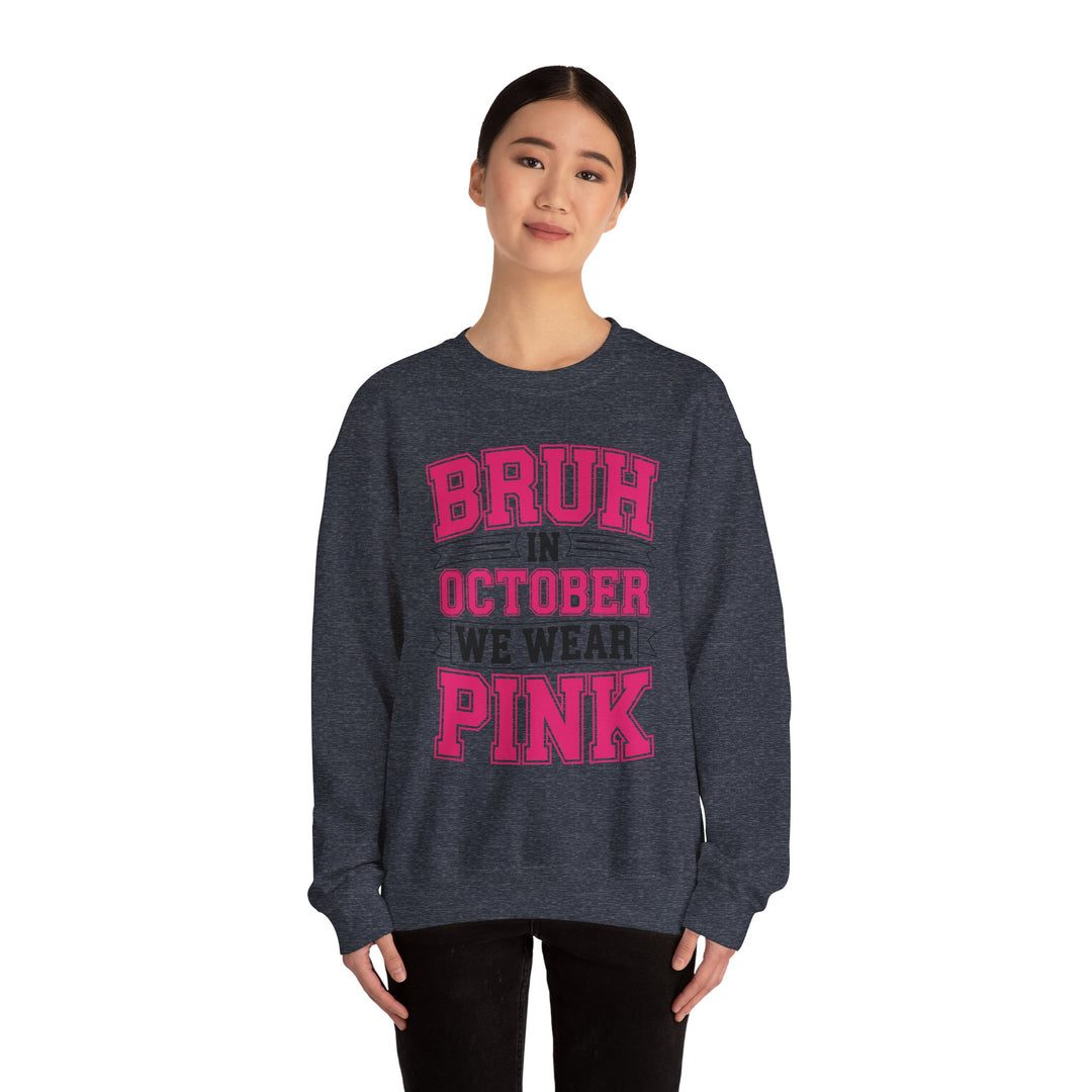 Pink October Awareness Sweatshirt, Cozy Crewneck, Breast Cancer Awareness, Gift for Supporters, Fashion for a Cause