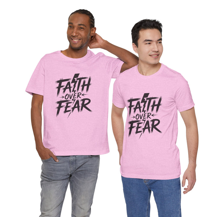Faith Over Fear – Bold Christian Lightning Shirt